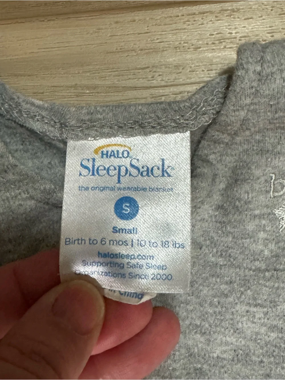 Halo sleep sack small grey
